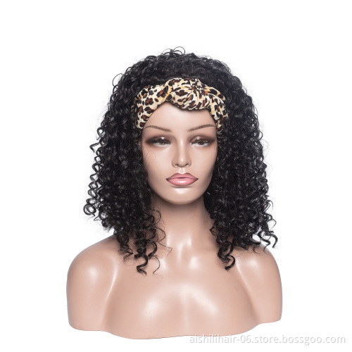 Aishili factory wholesale wig grip headband Afro curly hair headband wigs for black women